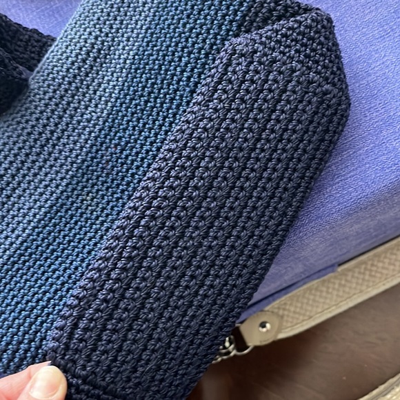 Nwot Crossbody crochet bag navy and blue Color - Picture 6 of 10